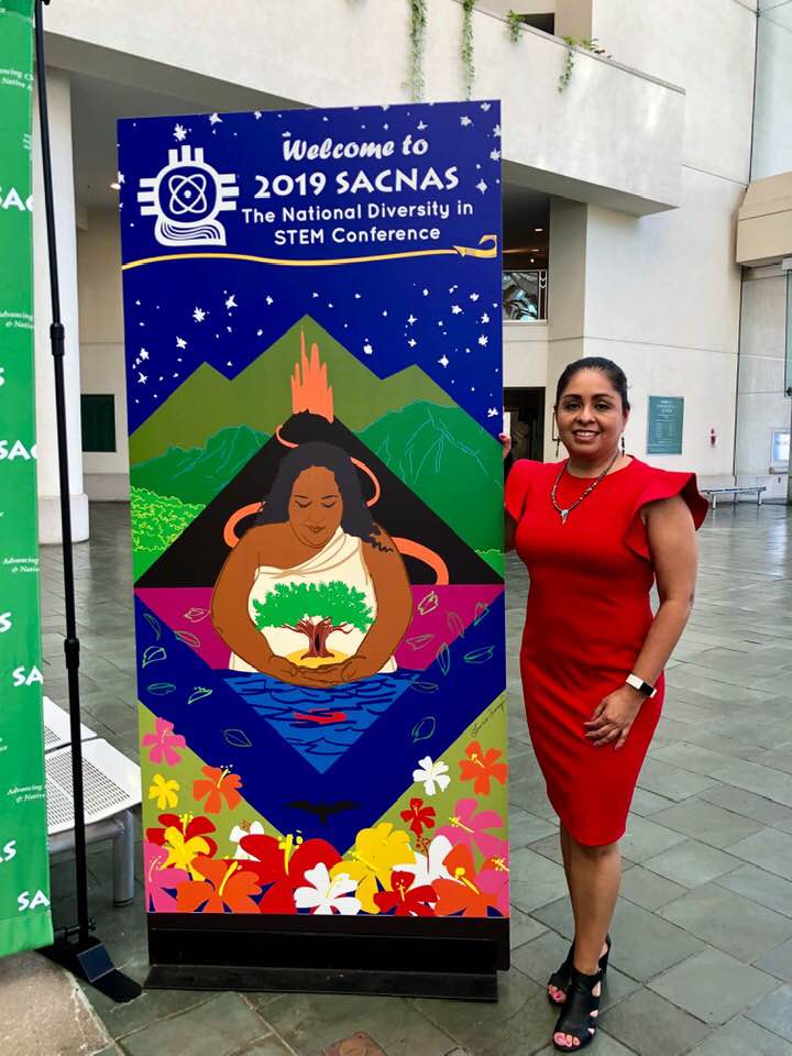 Mary Garcia-Cazarin at the 2019 SACNAS National Diversity in STEM Conference